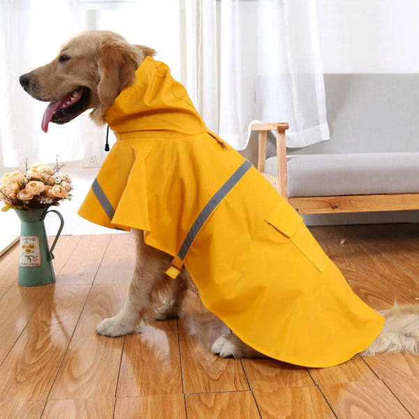Reflective Lightweight Dog Raincoat