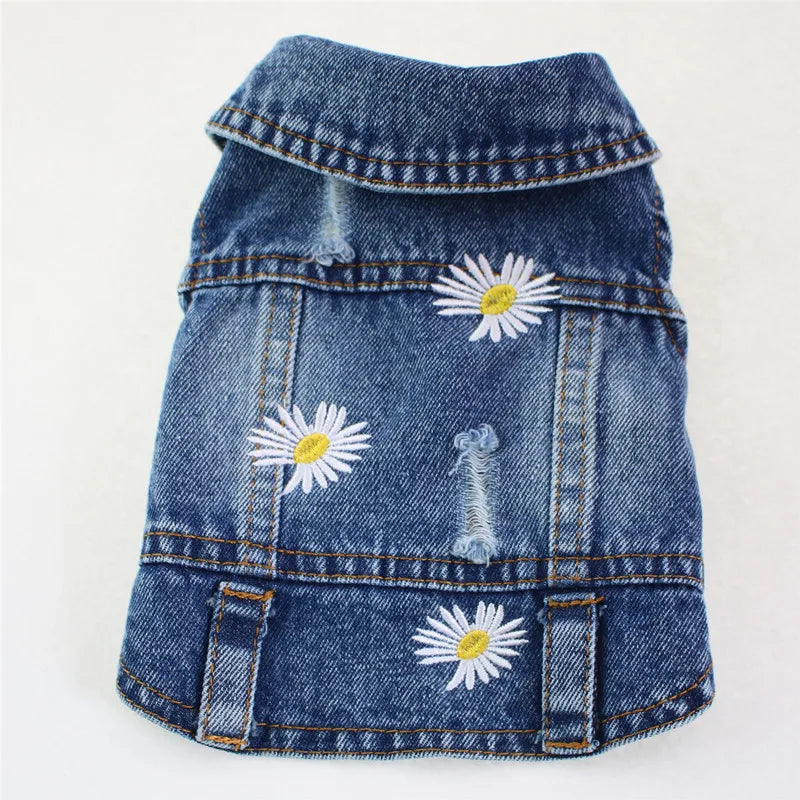 Denim Cat Vest Jacket