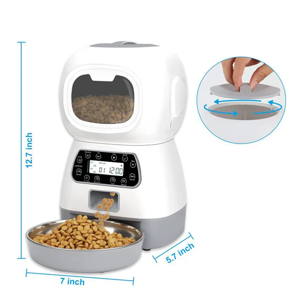 3.5L Timed Pet Feeder
