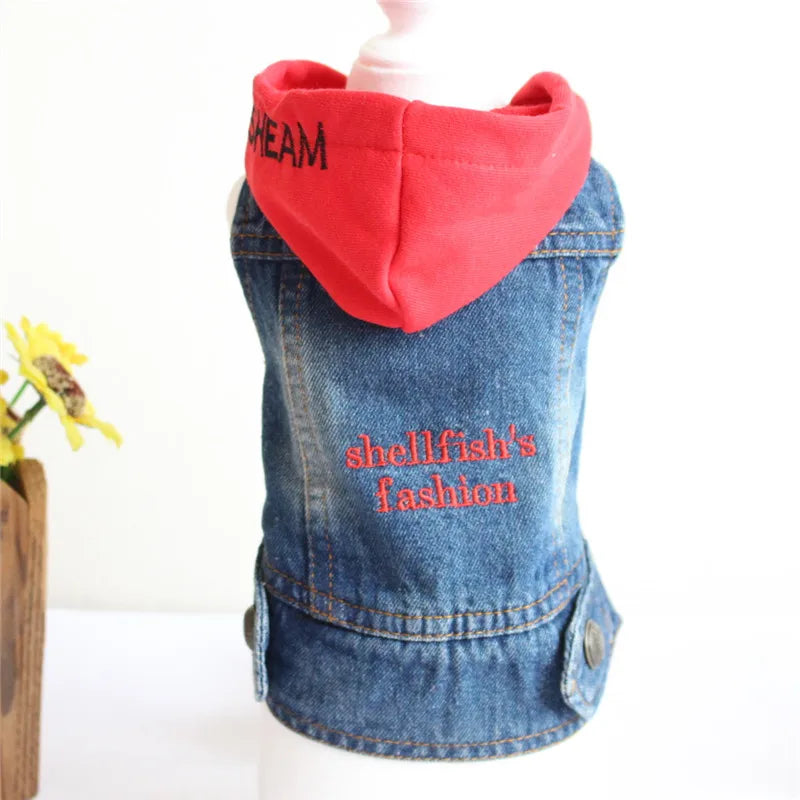 Denim Cat Vest Jacket