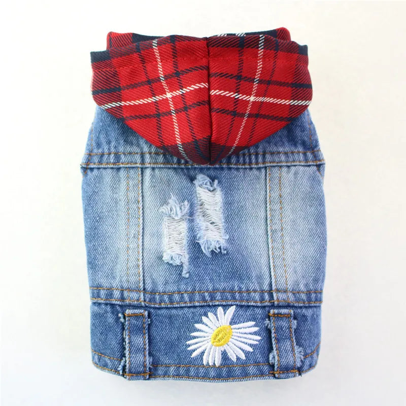 Denim Cat Vest Jacket