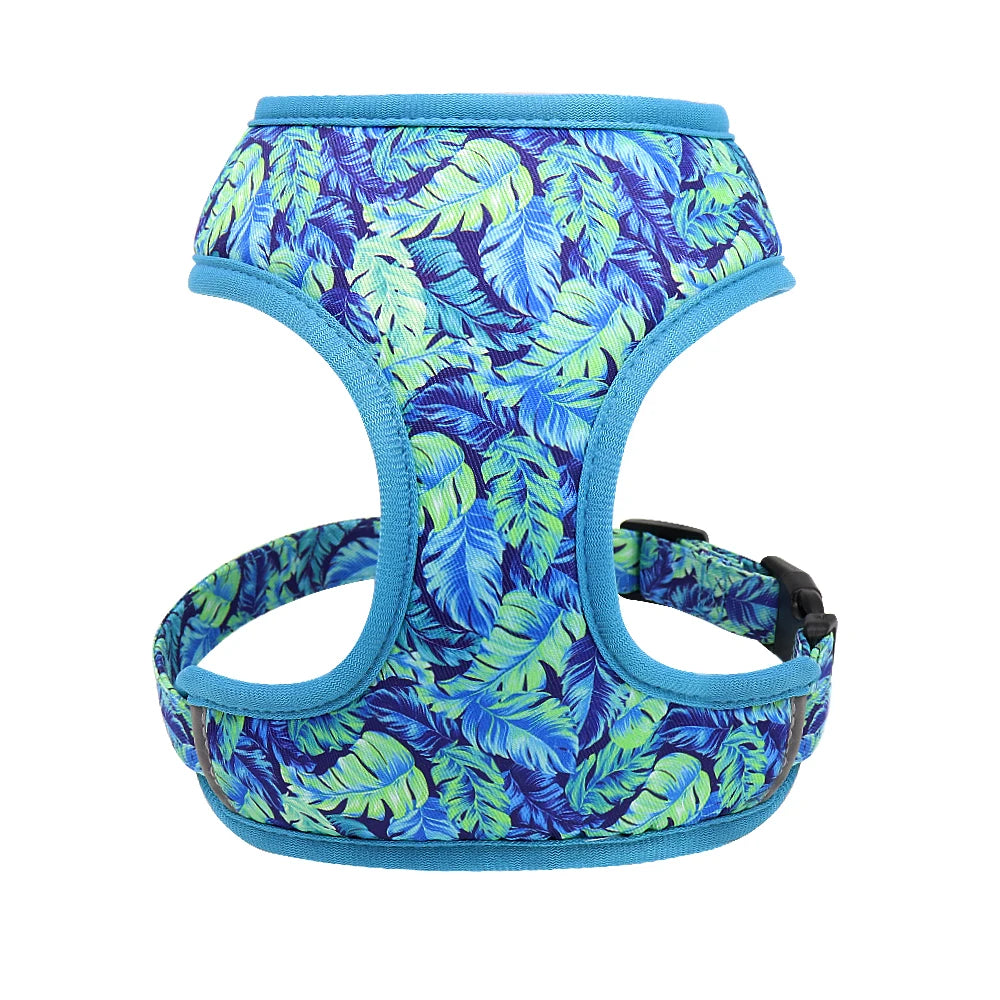 Floral Padded Dog Harness