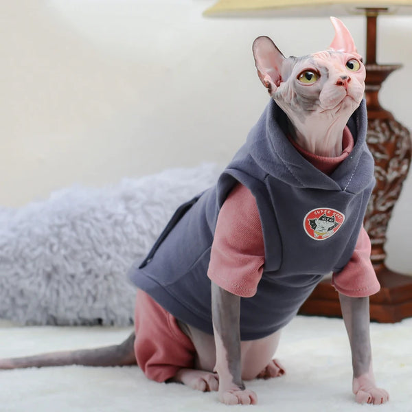 Warm Cotton Sphynx Hoodie