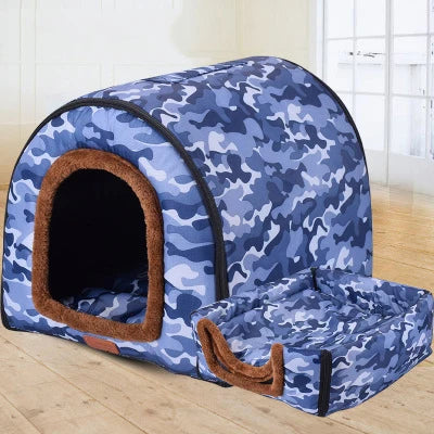 Star Print Foldable Pet Bed