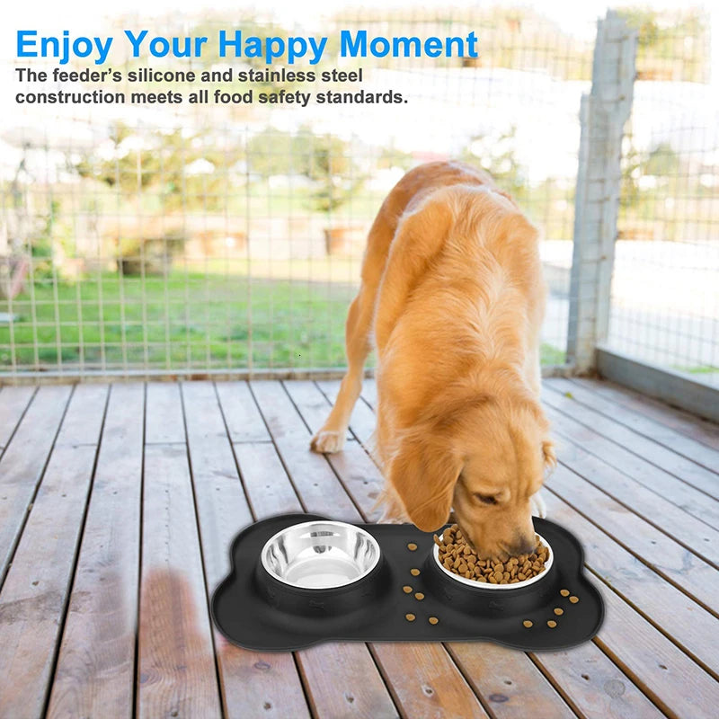Benepaw Double Feeding Bowl Set