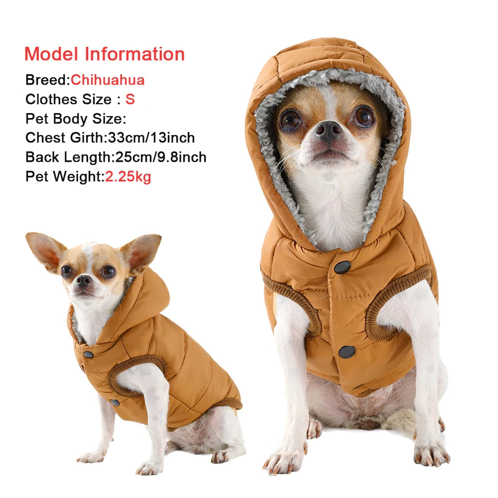Hooded Fleece Pet Coat