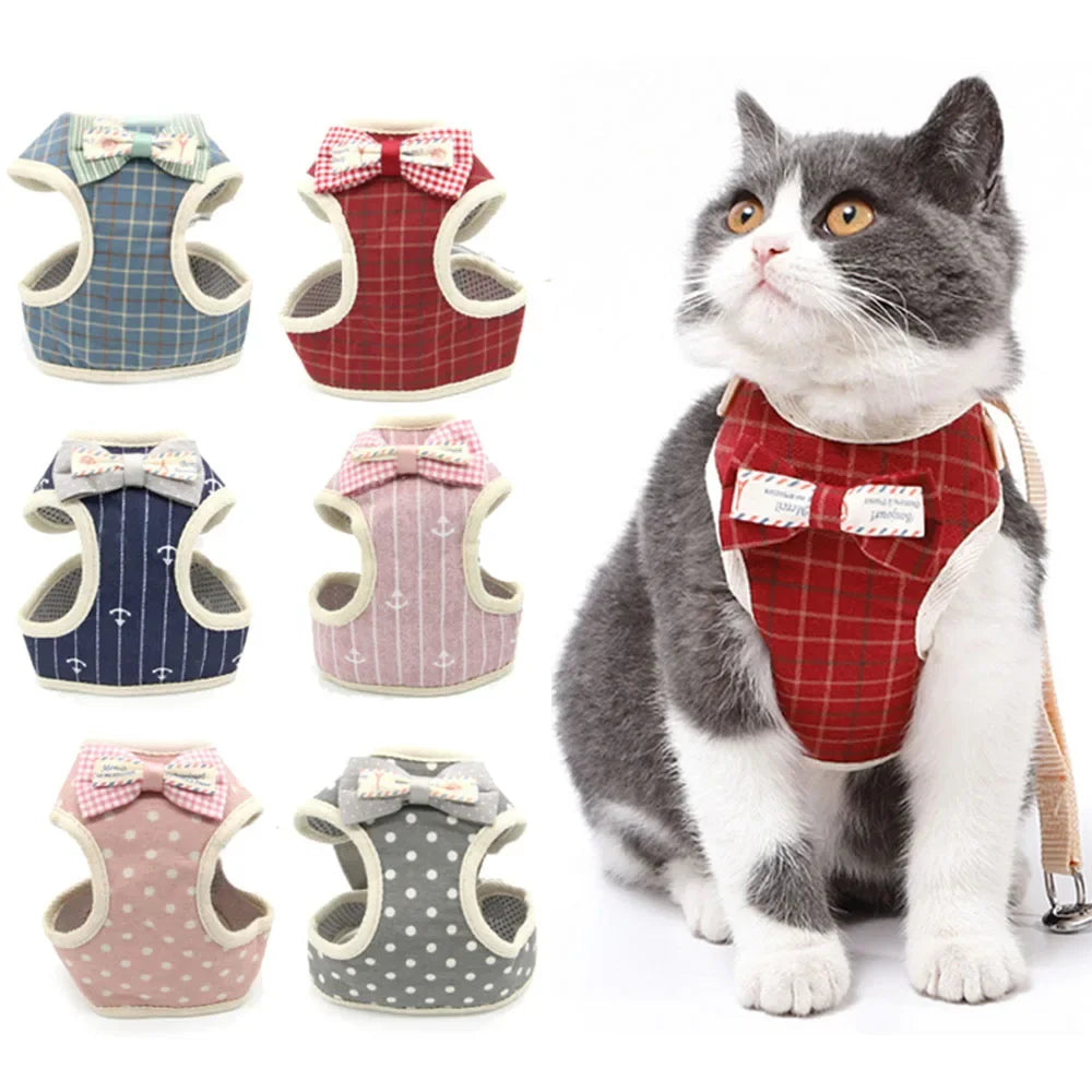 Padded Nylon Pet Harness Set