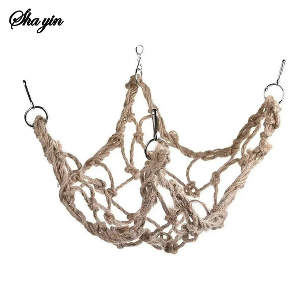 Linen Parrot Climbing Net