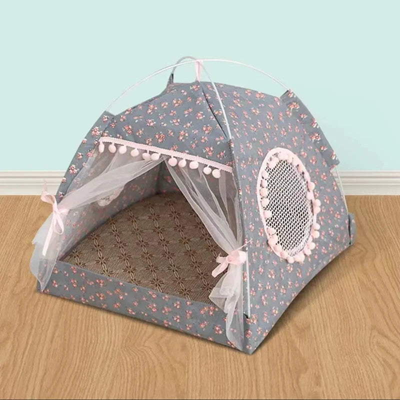 Semi Enclosed Velvet Tent