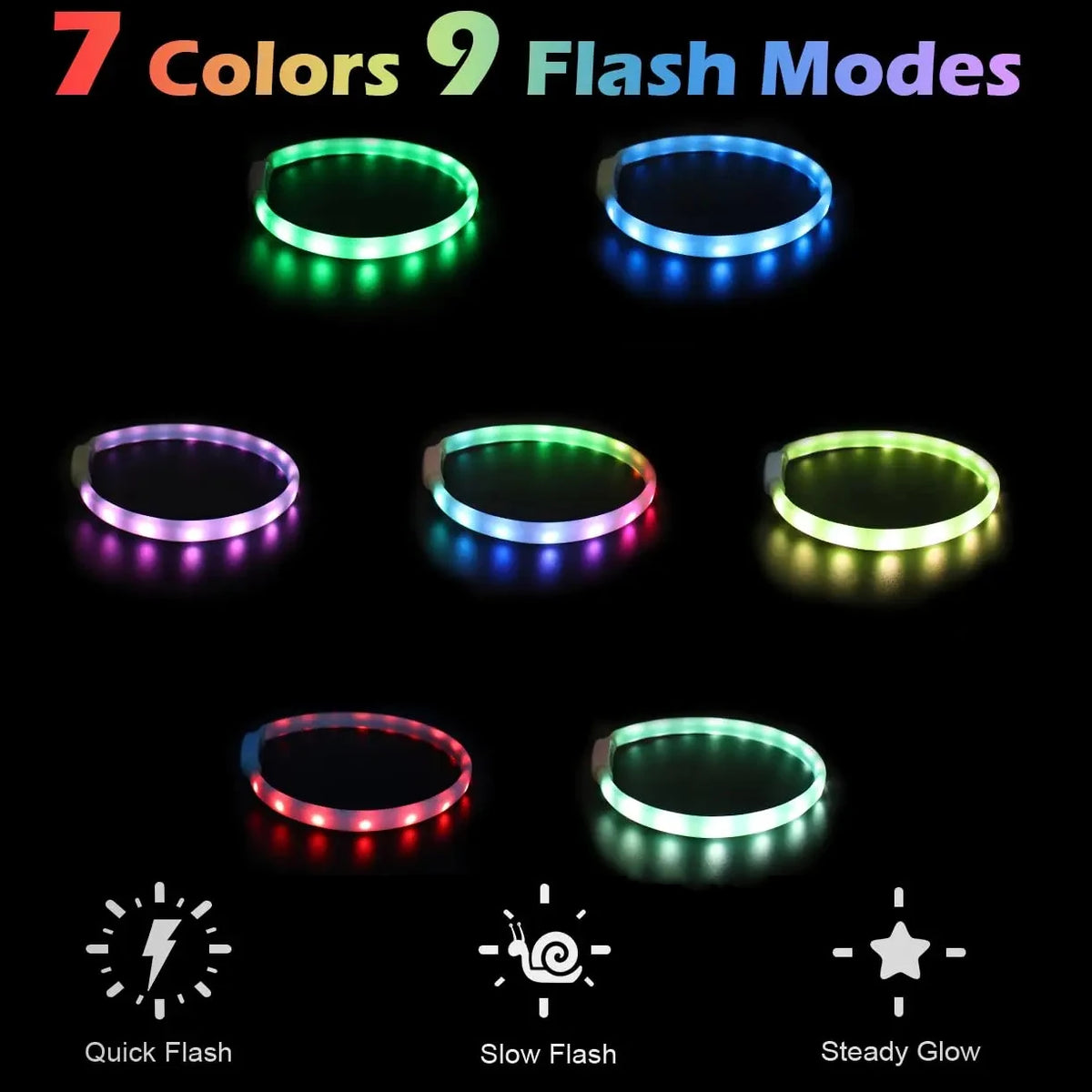 Rechargeable LED Dog Collar