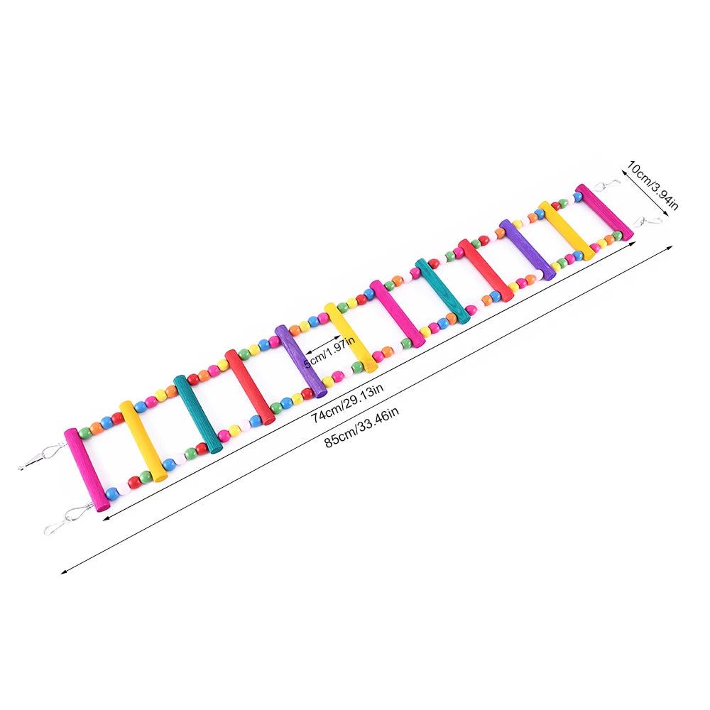 Twelve-Step Bird Climbing Ladder
