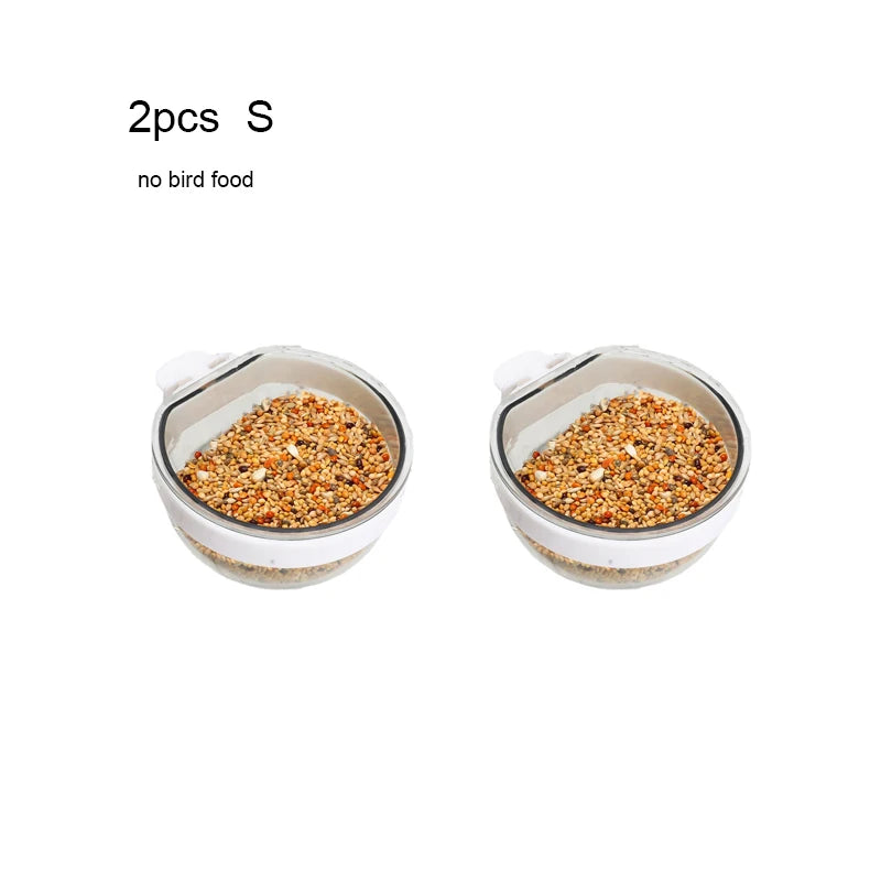 Detachable Clear Bird Feeding Bowl