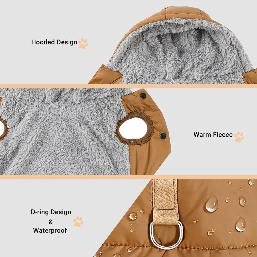 Hooded Fleece Pet Coat