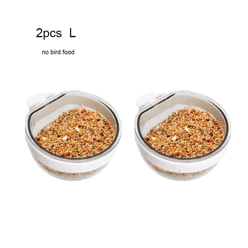 Detachable Clear Bird Feeding Bowl