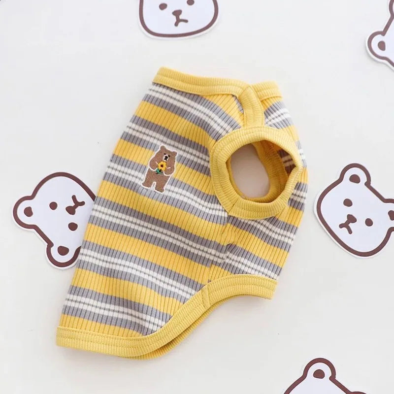 Striped Breathable Cat Vest