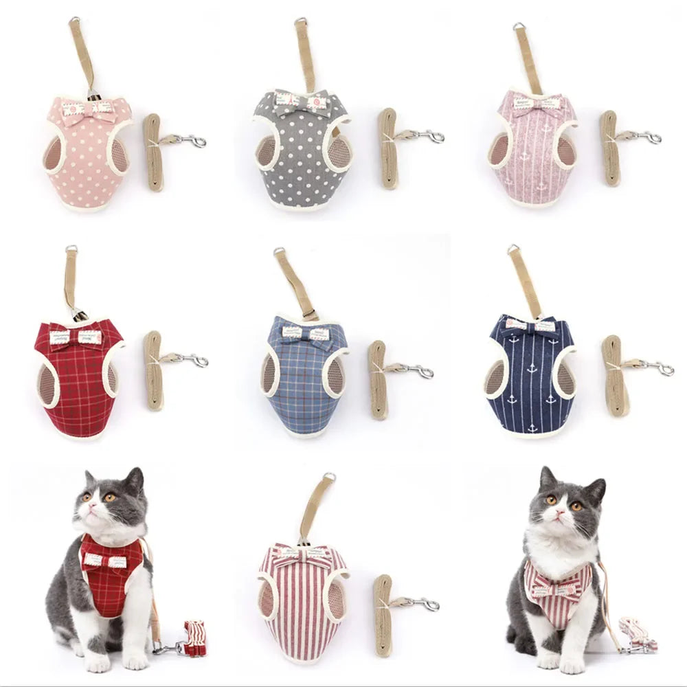 Padded Nylon Pet Harness Set