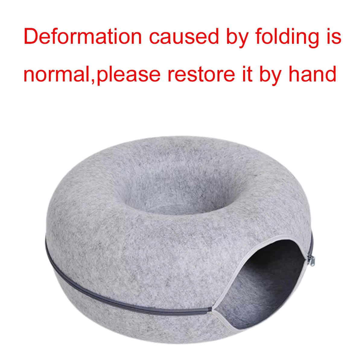 Felt Tunnel Donut Bed