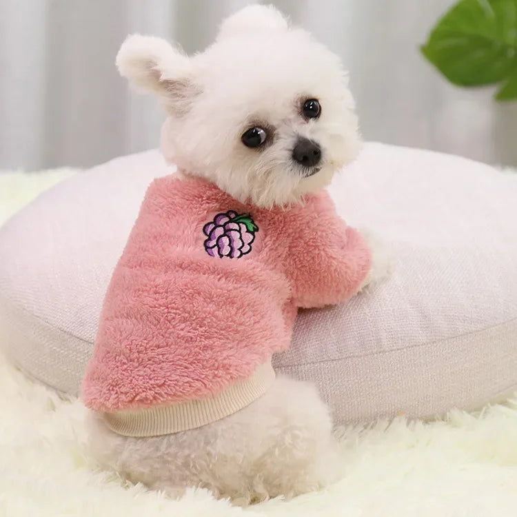 Fleece Printed Puppy Hoodie