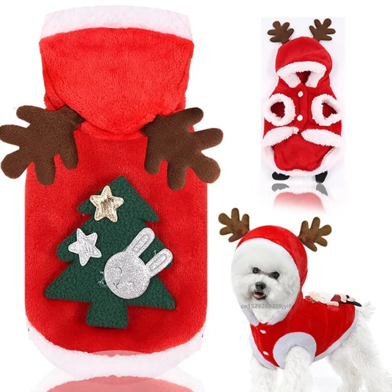 Festive Santa Dog Jacket
