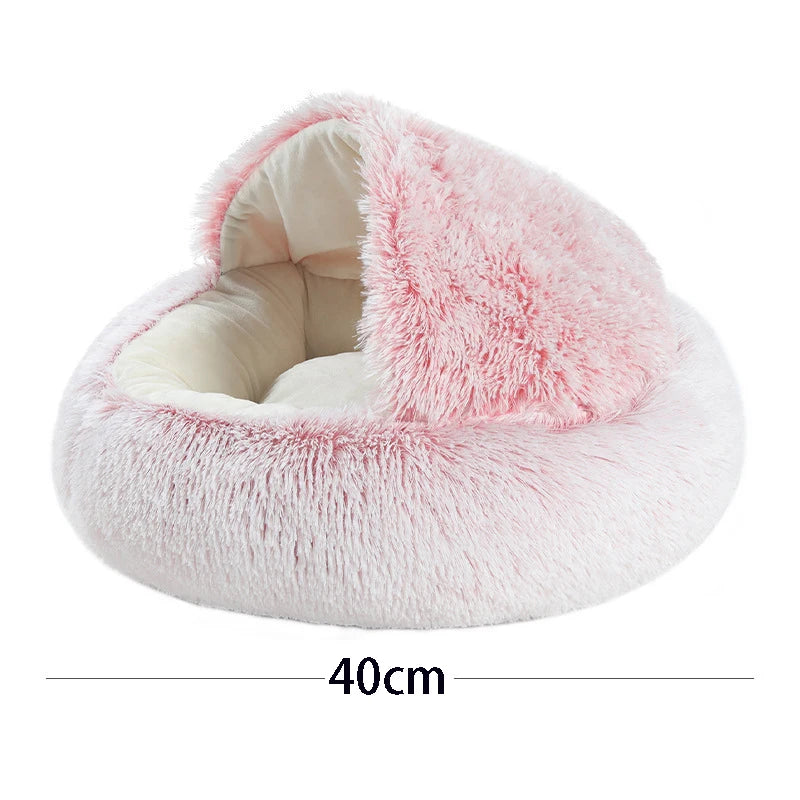 Covered Plush Cave Bed