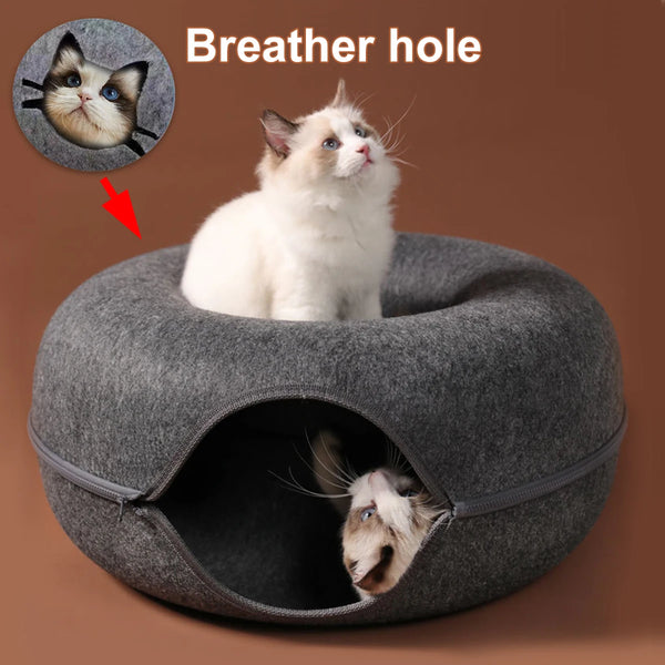 Felt Tunnel Donut Bed