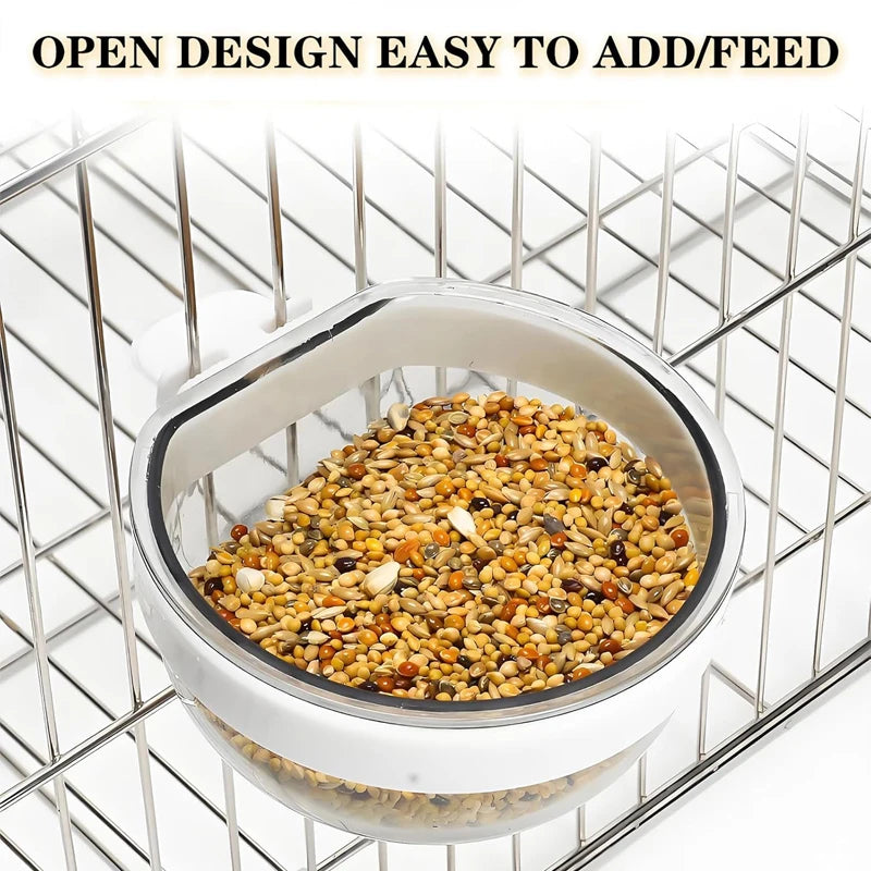 Detachable Clear Bird Feeding Bowl