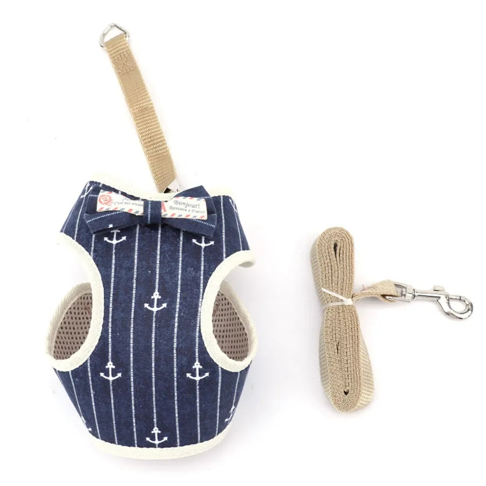 Padded Nylon Pet Harness Set