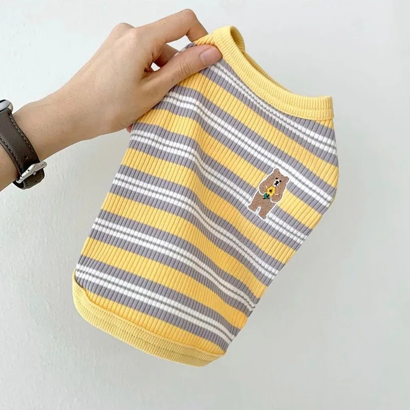 Striped Breathable Cat Vest