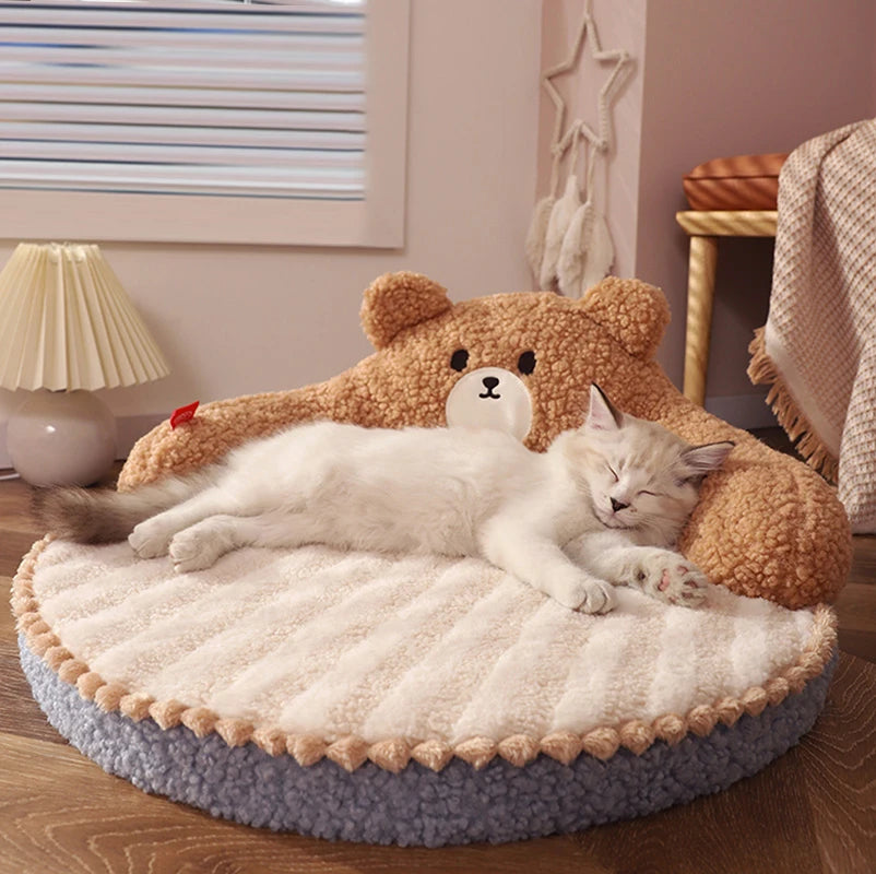 Velvet Winter Cushion Bed