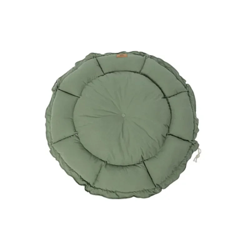 Round Cotton Pet Basket Bed