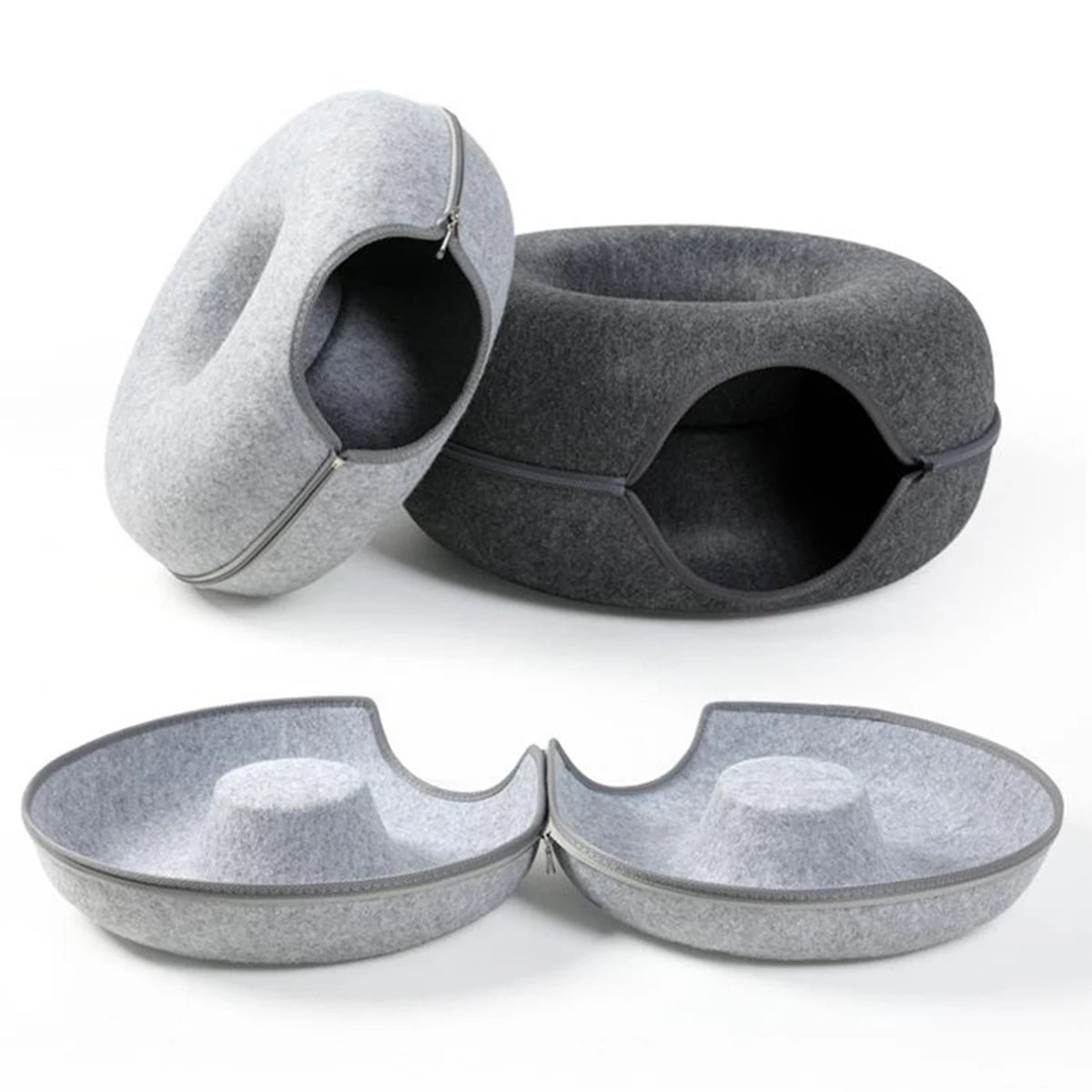 Felt Tunnel Donut Bed