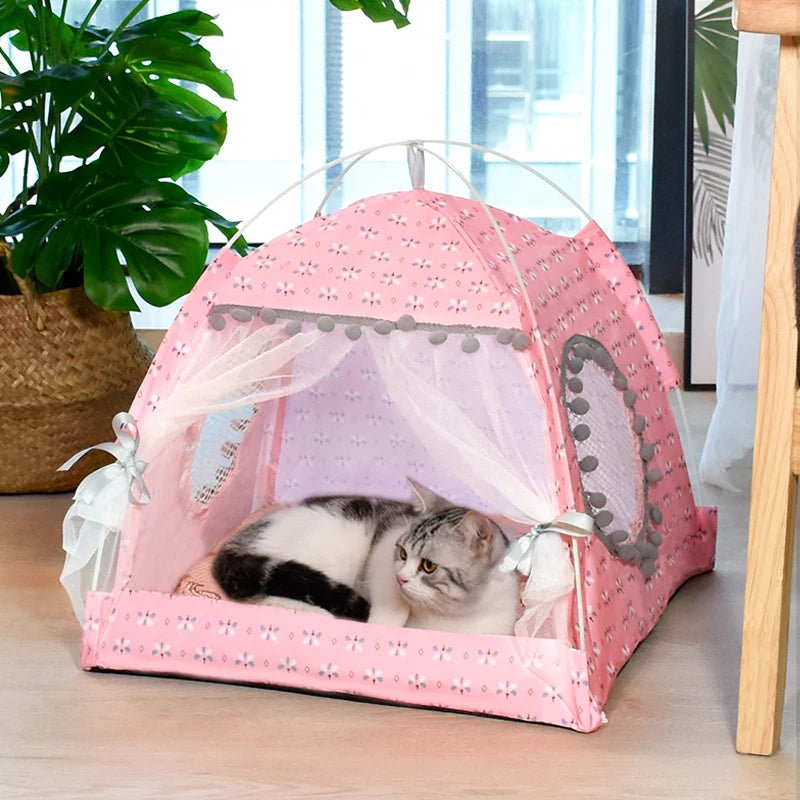 Semi Enclosed Velvet Tent