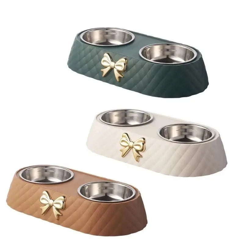 Bowtie Double Pet Bowl