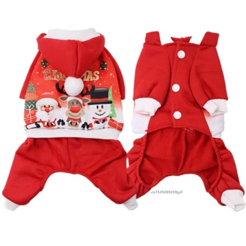 Festive Santa Dog Jacket