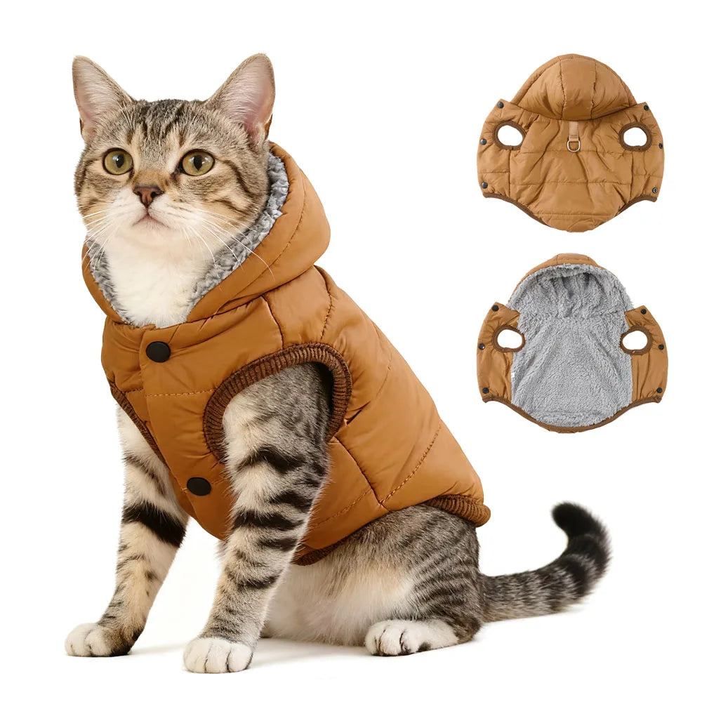 Hooded Fleece Pet Coat