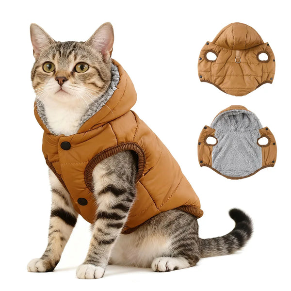 Hooded Fleece Pet Coat