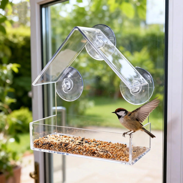 Clear Suction Window Bird Feeder