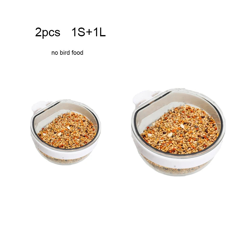 Detachable Clear Bird Feeding Bowl
