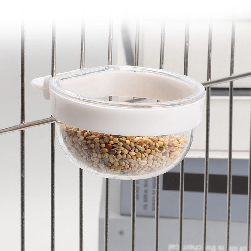 Detachable Clear Bird Feeding Bowl