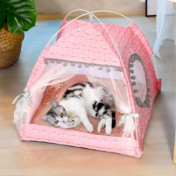 Semi Enclosed Velvet Tent