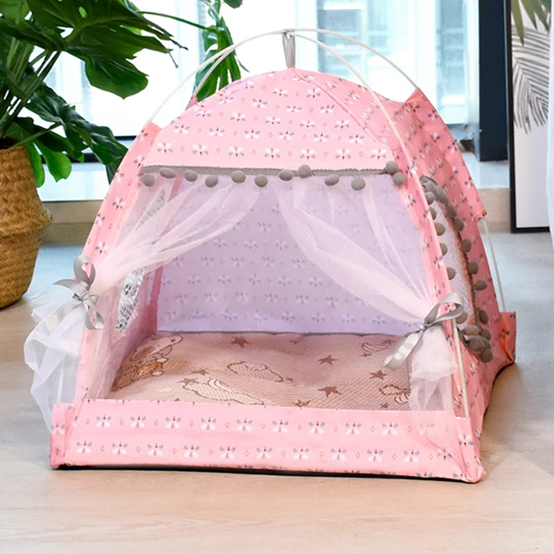 Semi Enclosed Velvet Tent
