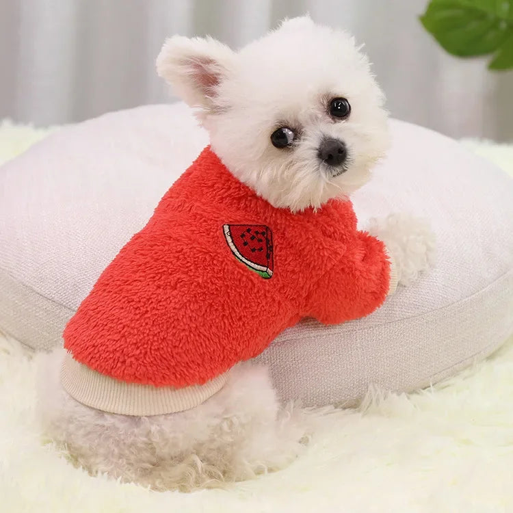 Fleece Printed Puppy Hoodie