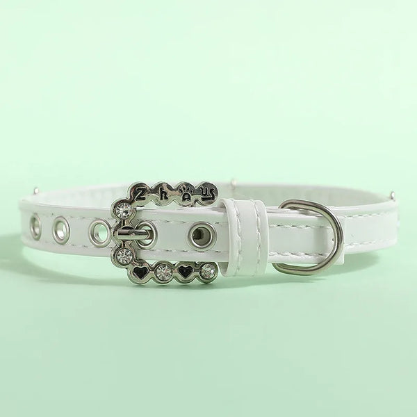 Jeweled Pearl Pet Collar